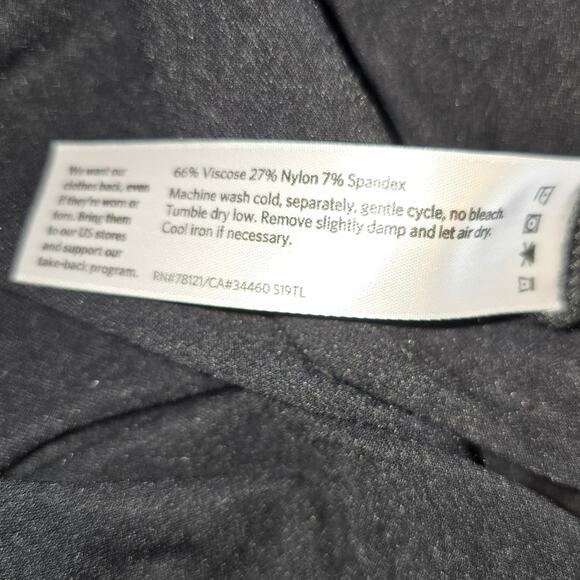 Eileen Fisher Stretch Crepe Sleeveless Black V Neck Jumpsuit XL - Picture 5 of 7